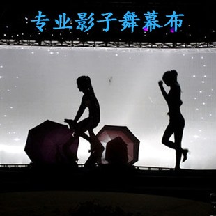 皮影戏表演幕布架子影子舞电筒人影秀灯光投影白色拍照墙摄影布