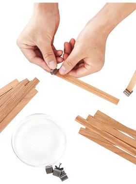 Wood Candle Wicks Candl Wick With Base Wooden Candle Wick Se