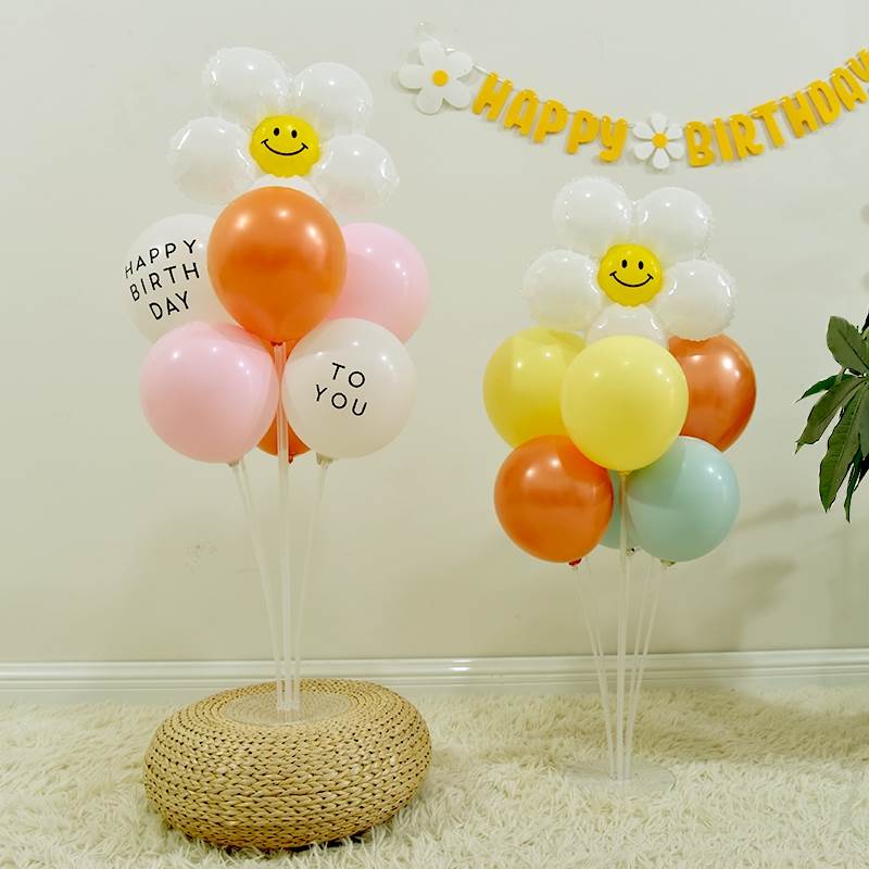 春游装饰户外野餐派对露营拍照氛围道具郊游气球桌飘场景布置摆件