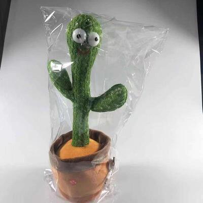 厂家销售跨境爆款dancing cactus会跳舞的仙人掌学说话扭扭仙人掌