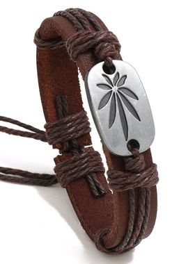 【小文精选青春派】个性复古皮质手錬可调节男女手环情侣手镯