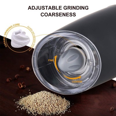 Gravity Electric Salt and Pepper Grinder Set with Adjustable