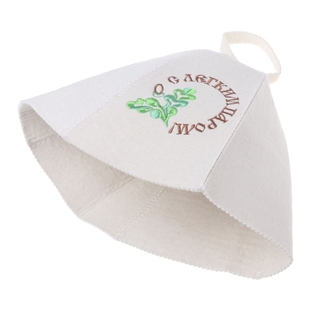 Wool Felt Sauna Hat Anti Heat Russian Banya Cap For Bath
