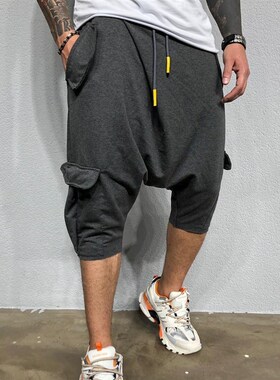 2019 Mens New Hip Hop nd Pants Loose Solid Color Street Men