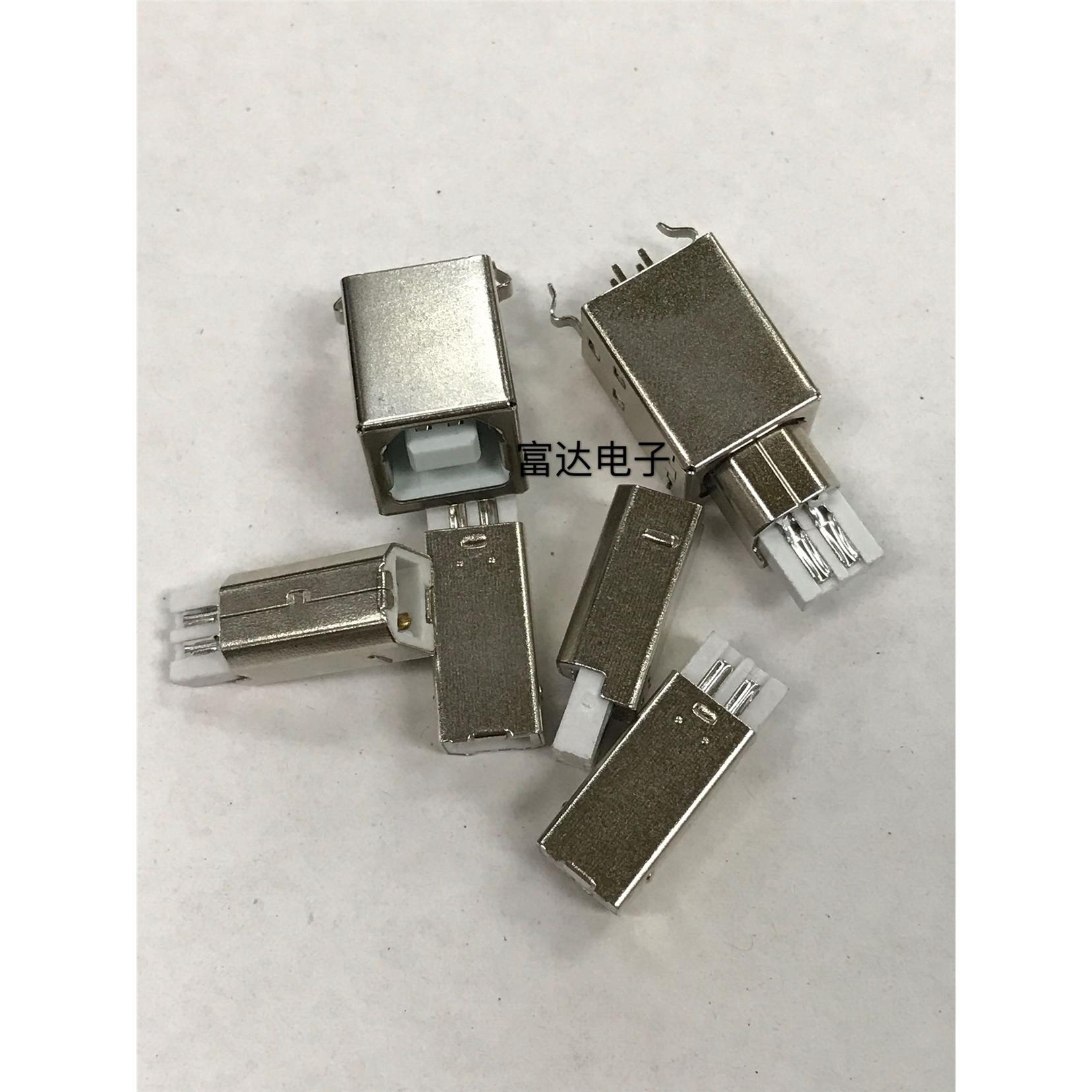 连接器 USB b公焊线式 一体式 BM 可焊接 BF B型公头焊线式 环保