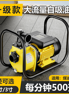 自吸抽油泵柴油泵大流量220V380V电动导油泵离心泵两用小型加油泵