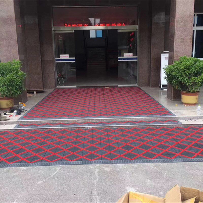 门口地垫进门室外商用塑料防滑蹭土脚垫入户门垫酒店门前除尘地毯