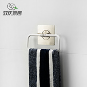 挂毛巾架免打孔吸盘式 晾毛巾环卫生间挂架厨房浴室毛巾挂钩手巾架