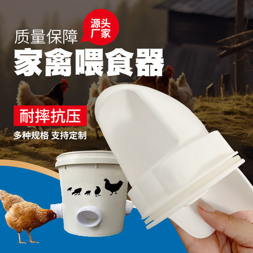 家禽自动喂食器喂鸡食槽芦丁鸡饲料桶饮水器小鸡鸭鹅自动喂鸡神器