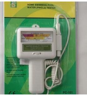 PC101游泳池水质测试器氯PH水质测检仪PH值酸碱度水质测试仪