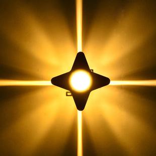 十字星光灯十字灯户外防水壁灯点光源五面发光星光灯十字灯