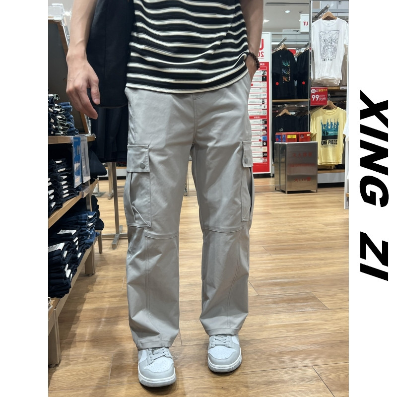 秋季美式工装裤男款直筒宽松长裤