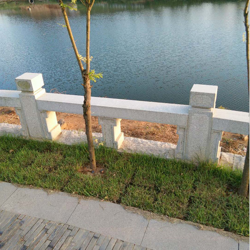 厂家直销石雕栏板 简易石栏杆 建筑河道护栏