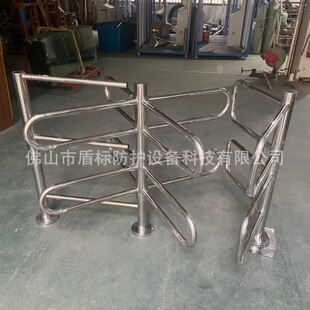 小区拦截外来车辆进出安装单向出入口人行半高转闸 不锈钢单限门