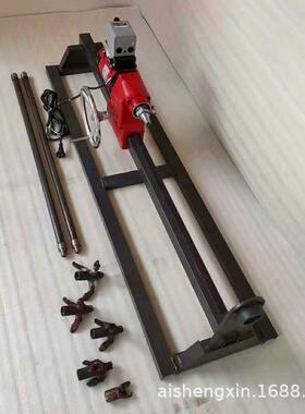 供应380V自来水钻打过道眼机器管道过路钻眼机水钻顶管机