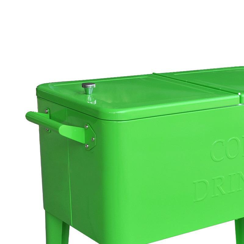 厂家供应推车款保温箱 酒水食品冷藏保温箱 可定牌 80QT保温箱