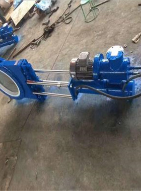 电液动耐磨陶瓷刀闸阀 PZ273TC-16C 陶瓷排灰排渣刀闸阀 DN125