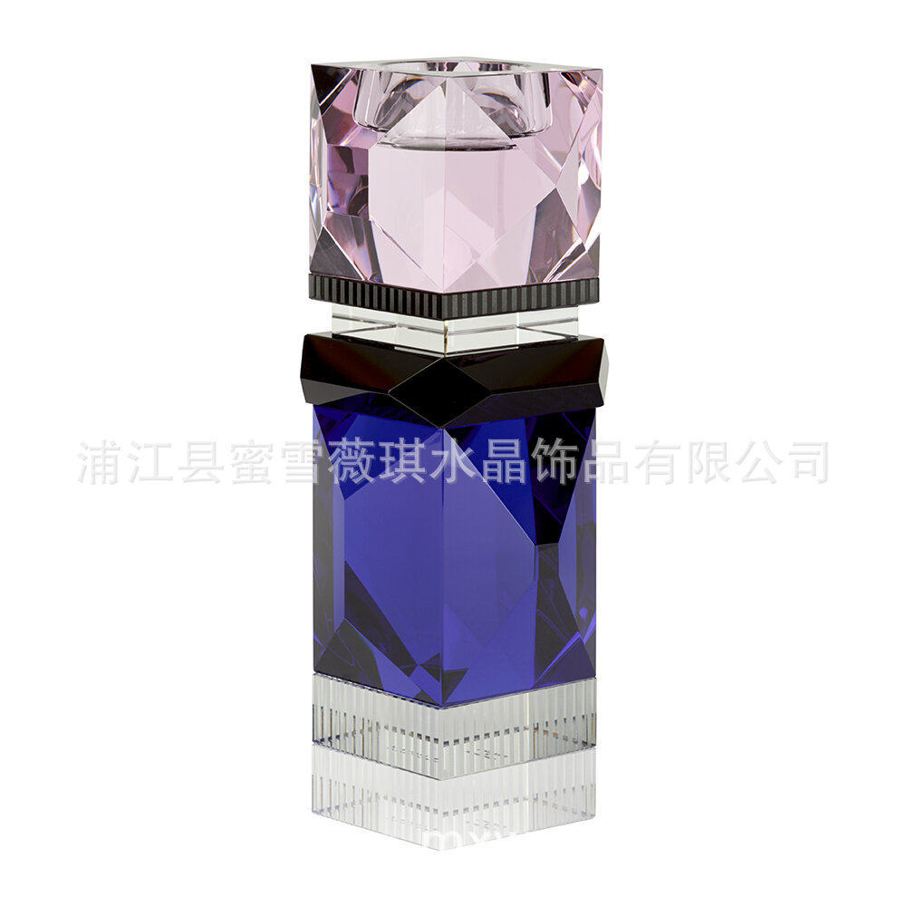 2022新款水晶腊烛台 家居摆件厂家直销 欧式轻奢水晶烛台