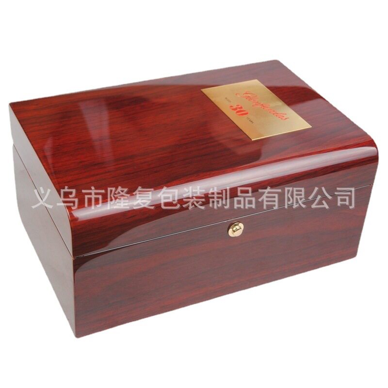 厂家直销高档红酒木盒酸枝木烤漆喷油抛光亮光高端红酒木质礼品盒