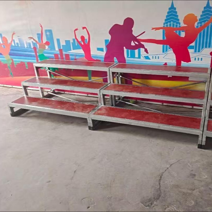 三层可移动折叠合唱合影台阶