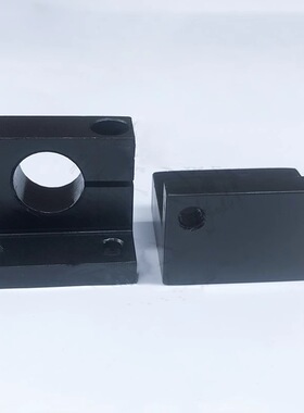 轴径20-40 导向轴铝黑支座L形单边开口型GDP09 GDP19 SHKWD SHKWA