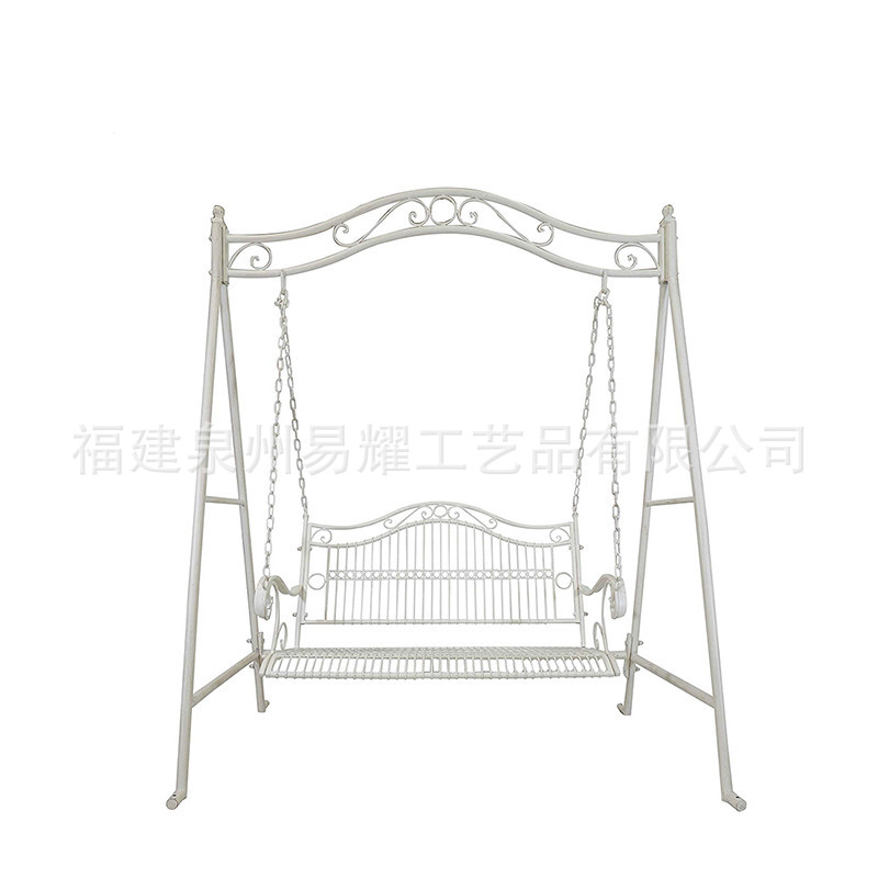 欧式铁艺拱门双人椅落地爬藤架