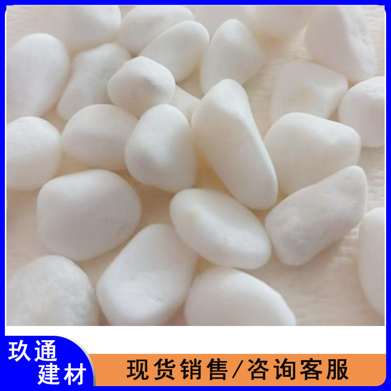 石子机制鹅卵石碎石铺路养花磨圆砂砾微造景白石子一级品矿物天然