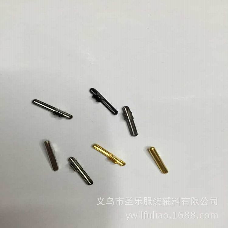 厂家供应服装配件金属包头两点小线扣别针吊粒压线扣批发手工材料
