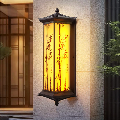 户外墙壁灯太阳能灯防水led门头灯简约感应壁灯庭院灯阳台照明灯