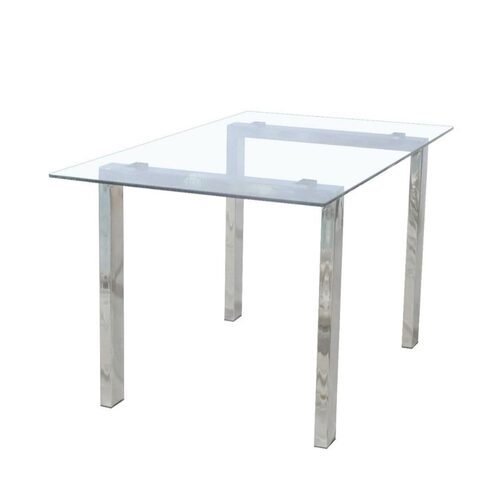 dining table modern出口现代简约餐桌钢化玻璃洽谈桌家用餐桌椅