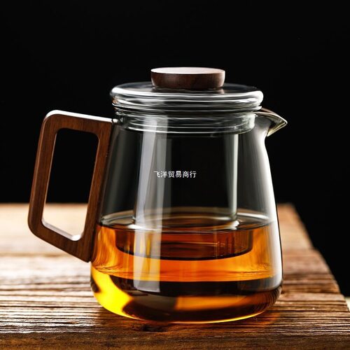 T4kzi德国玻璃泡茶壶家用围炉煮茶壶耐高温加厚茶具茶水分离茶壶