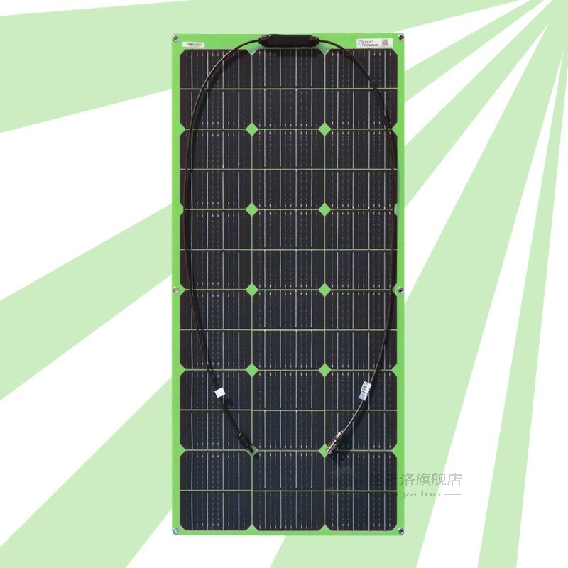 Green Flexible Kit Solar System for Home 12v 24v 100w Solar