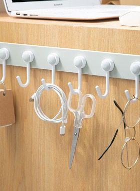 Punch-free Wall Rack 360  Rotatable Kitchen Srorage Hooks