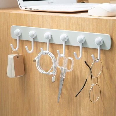 Punch-free Wall Rack 360  Rotatable Kitchen Srorage Hooks