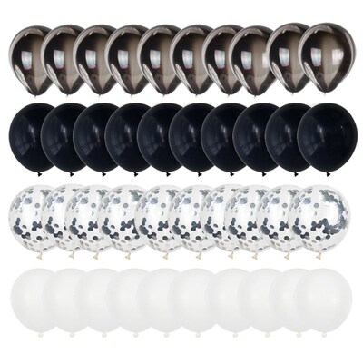 40pcs Agate balloon Latex metal ballons set Girl boy birthd