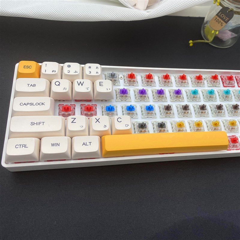 狼派透明底座CIY68热插拔套件蓝牙5.0无线2.4G双模机械键盘DIY