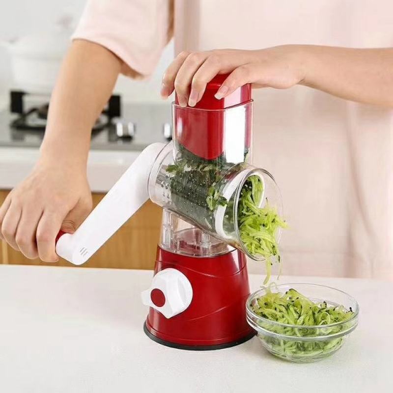 3 In1 Multifunctional Round Mandoline Slicer Manual Vegetabl