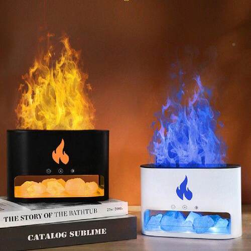好货Flame AroZSIma Diffuser UB Electric Cool M istFogger wit