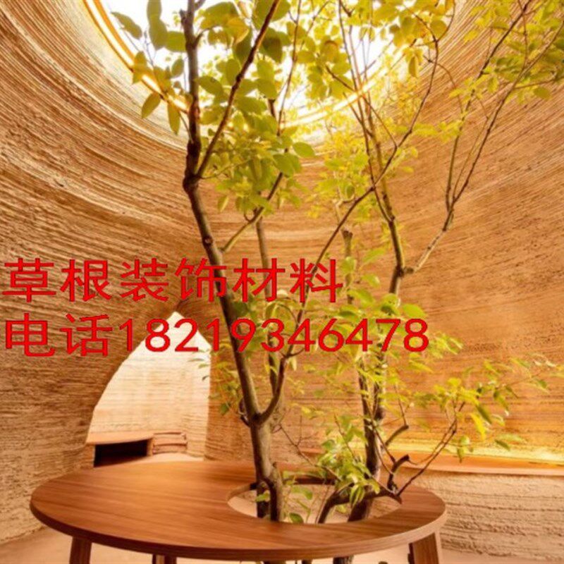 极速混泥土大型民宿户外移动民宿室内装饰水泥假山内室外大树水泥