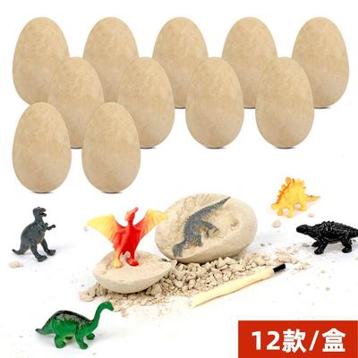 Dinosaur egg archaeological excavation Tyrannosaurus simulat