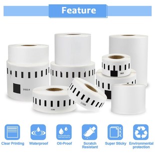 5 Roll DYMO 99010 Labels Thermal Paper Label Maker DYMO La