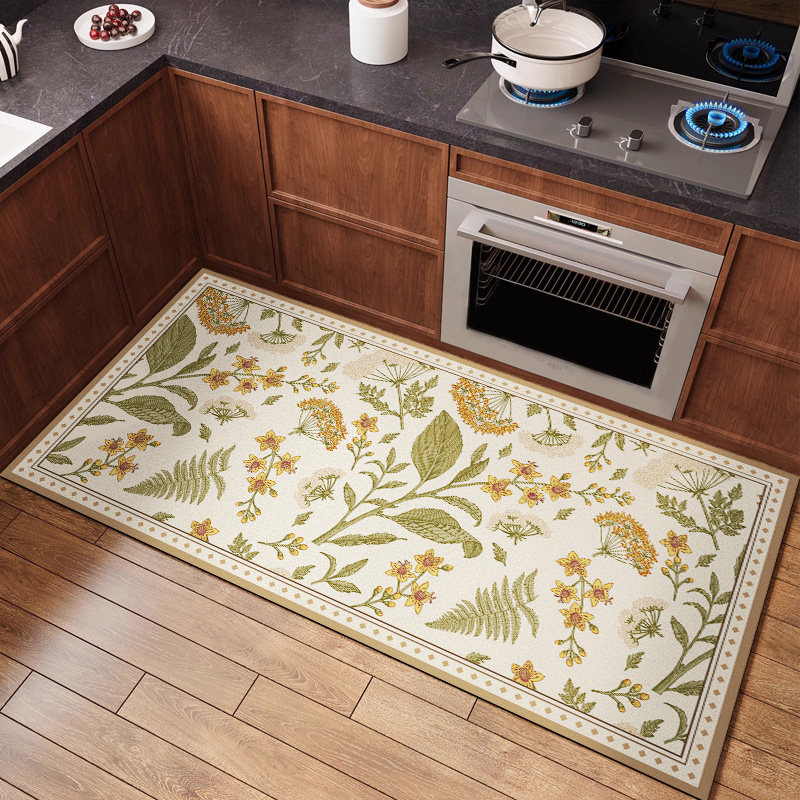 美式复古厨房专用地垫吸水吸油防滑垫耐脏家用硅藻泥脚垫长条地毯,居家布艺,厨房地垫,淘宝优惠券,粉丝福利购,淘宝优惠卷