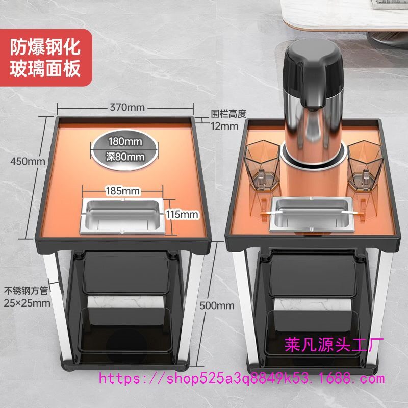 棋牌室麻将馆钢化玻璃茶几