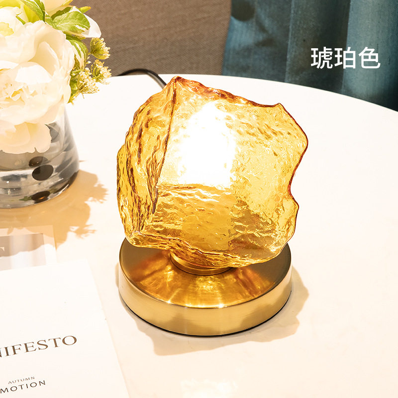 北欧轻奢充电床头台灯