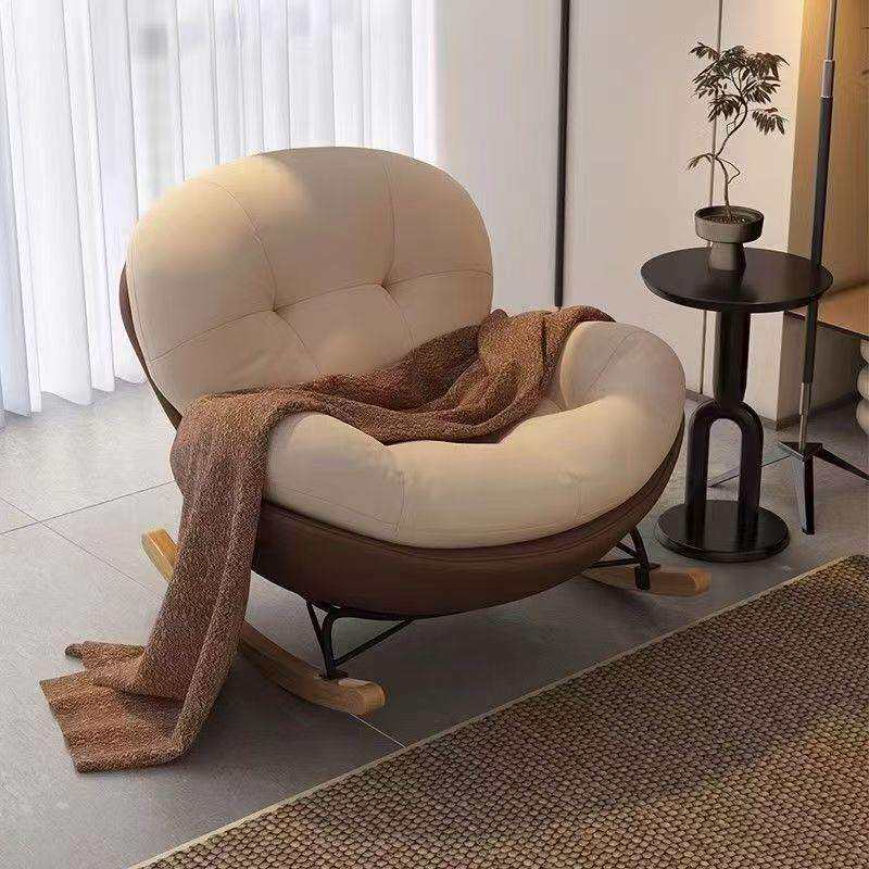 简约现代摇摇椅阳台客厅休闲躺椅卧室家用午睡懒人沙发椅可躺可坐