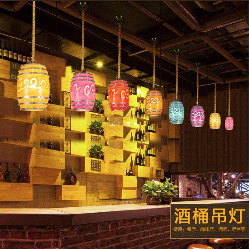 厂家直销酒吧吧台创意吊灯咖啡厅火锅店气氛效果装饰酒瓶单个灯具