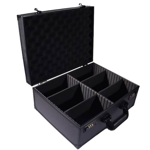 6格带可活动隔板PSA/BS评级卡收纳箱TopLoader坚固便携卡牌盒工具