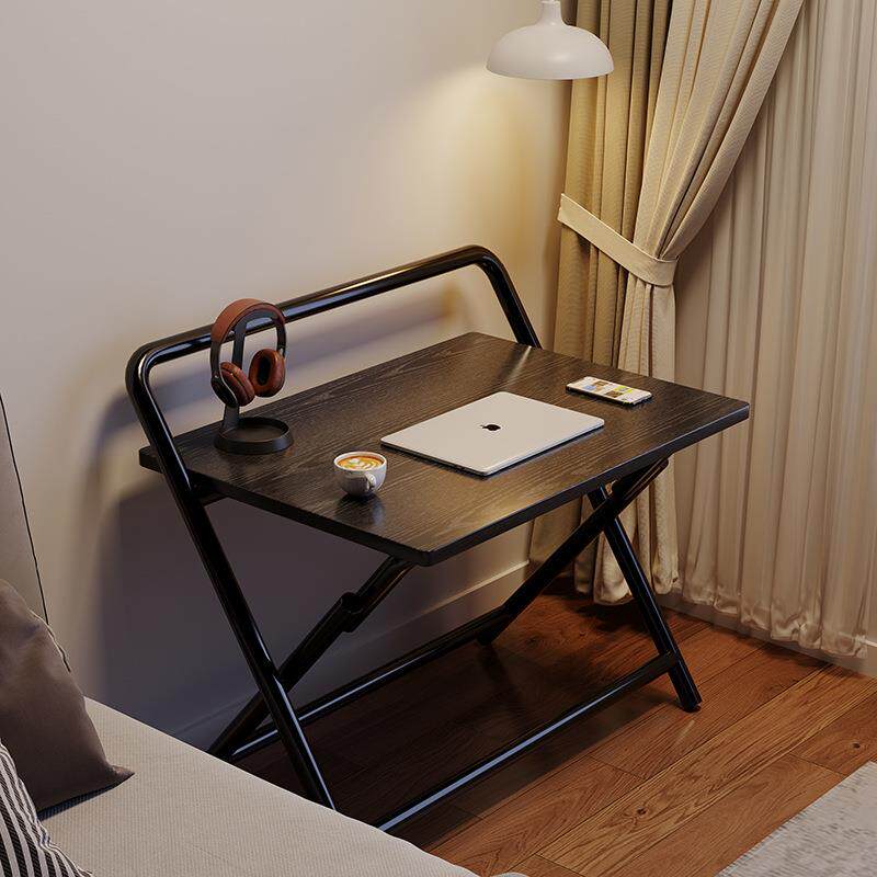 家用书桌电脑桌折叠桌书架学习桌办公桌可折叠简易卧室床边小桌子