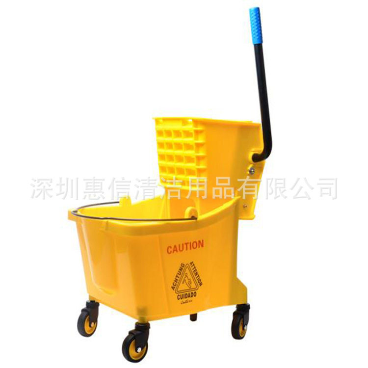 批发超宝B-040C单桶榨水车榨水机24L拖把桶保洁挤水桶压水墩布车