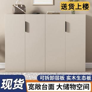 实木入户鞋 架 柜玄关门口新款 家用储物柜大容量一体靠墙阳台收纳鞋